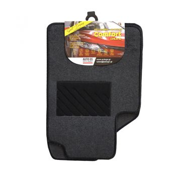 Πατάκια Αυτοκινήτου Universal Μοκέτα Comfort Ανθρακί 5 Τεμάχια - Caps - Mats