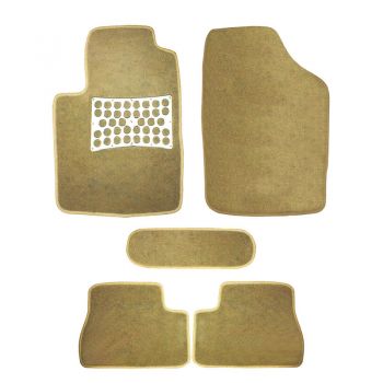 Πατάκια Αυτοκινήτου Universal Μοκέτα Passion Μπεζ 5 Τεμάχια - Caps - Mats