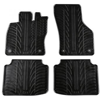 Πατάκια Αυτοκινήτου Gledring 0474 Skoda SuperB 2015- Μαύρο 4 Τεμάχια - Caps - Mats