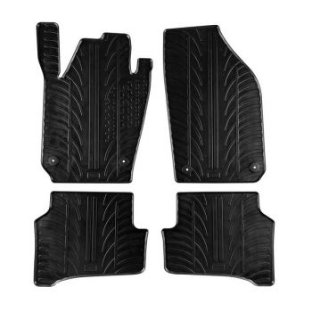 Πατάκια Αυτοκινήτου Gledring 0473 Skoda Fabia 2014- Μαύρο 4 Τεμάχια - Caps - Mats