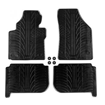Πατάκια Αυτοκινήτου Gledring 0067 VW Touran 2003-2015 Μαύρο 4 Τεμάχια - Caps - Mats
