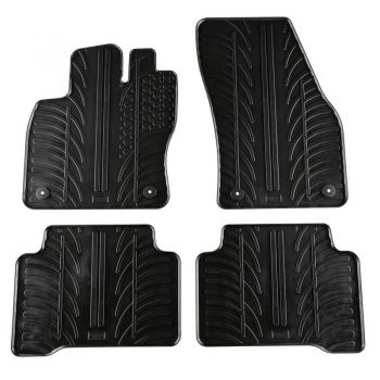 Πατάκια Αυτοκινήτου Gledring 0079 VW Touran 2015- Μαύρο 4 Τεμάχια - Caps - Mats