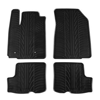 Πατάκια Αυτοκινήτου Gledring 0171 Dacia Sandero 2008-2012 Μαύρο 4 Τεμάχια - Caps - Mats