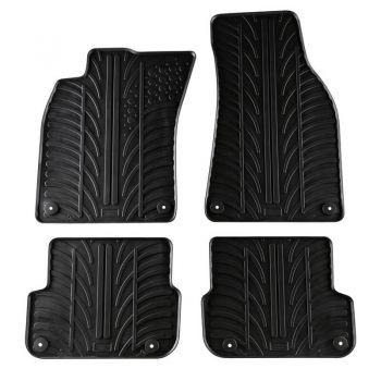 Πατάκια Αυτοκινήτου Gledring 0247 Audi A6 C6 2006-2010 Μαύρο 4 Τεμάχια - Caps - Mats