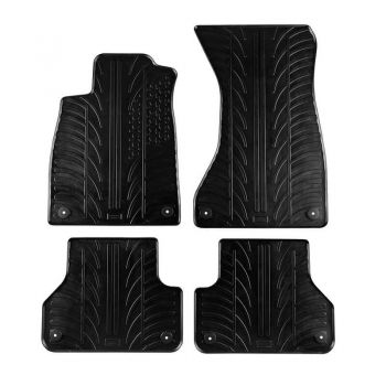 Πατάκια Αυτοκινήτου Gledring 0252 Audi A4 B9 2015- Μαύρο 4 Τεμάχια - Caps - Mats