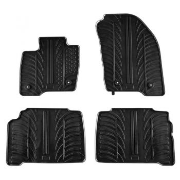 Πατάκια Αυτοκινήτου Gledring 0552 Ford Galaxy 2015- / Ford S-Max 2015- Μαύρο 4 Τεμάχια - Caps - Mats