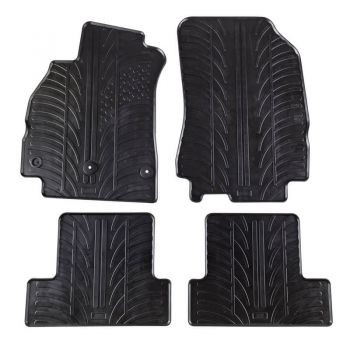 Πατάκια Αυτοκινήτου Gledring 0047 Renault Megane III 2008-2016/ Megane III Coupe 2008-2015 / Modif 2015- Μαύρο 4 Τεμάχια - Caps - Mats