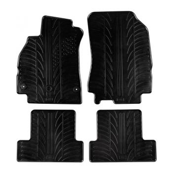 Πατάκια Αυτοκινήτου Gledring 0050 Renault Fluence 2009-2010/ Renault Megane III Grand Tour 2009- 2015- Μαύρο 4 Τεμάχια - Caps - Mats