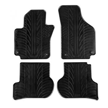 Πατάκια Αυτοκινήτου Gledring 0066 VW Golf V Plus after 2004-2013/ Seat Altea 2004-2006/ Seat Toledo 2005-2009 Μαύρο 4 Τεμάχια - Caps - Mats
