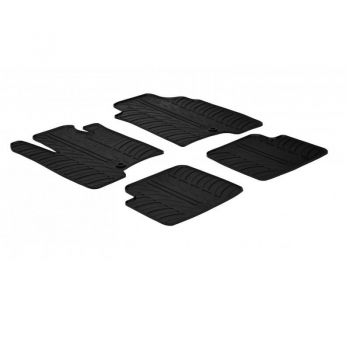 Πατάκια Αυτοκινήτου Gledring 0144 Fiat Panda 2012-2014 Μαύρο 4 Τεμάχια - Caps - Mats