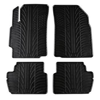 Πατάκια Αυτοκινήτου Gledring 0185 Chevrolet Spark 2010-2015  Πεντάθυρο Μαύρο 4 Τεμάχια - Caps - Mats