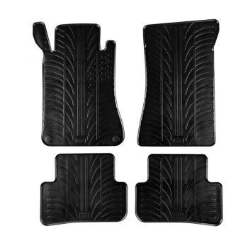 Πατάκια Αυτοκινήτου Gledring 0326 Mercedes C-Class W203 2001-2007 / W209 2002-2009 Μαύρο 4 Τεμαχίων - Caps - Mats