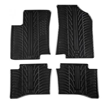 Πατάκια Αυτοκινήτου Gledring 0236 Kia Rio 3 Hatchback 2011-2017 Μαύρο 4 Τεμάχια - Caps - Mats