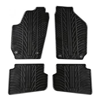 Πατάκια Αυτοκινήτου Gledring 0330 Skoda Fabia 2002-/ 2007-2014 Μαύρο 4 Τεμάχια - Caps - Mats