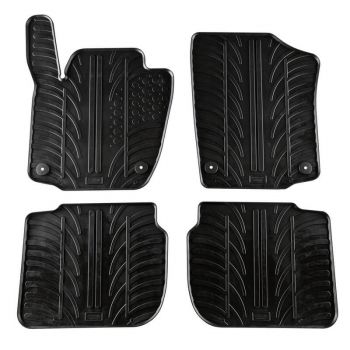 Πατάκια Αυτοκινήτου Gledring 0337 Skoda Rapid 2012 Χειροκίνητο / Seat Toledo 2013- Μαύρο 4 Τεμάχια - Caps - Mats