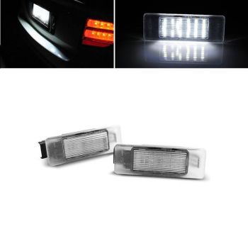 Led Φαναράκια Πινακίδας Για Peugeot 106,1007,207,3008,307, 308,406,407,508,4008,5008 / Citroen C2,C3,C4,C5,C6,DS3 2 Τεμάχια - Headlights - Xenon - Bulbs