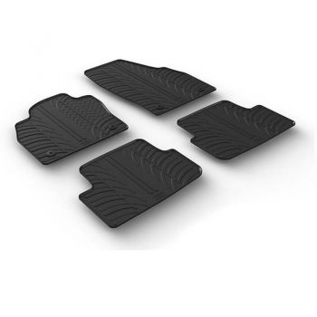 Πατάκια Αυτοκινήτου Gledring 0648 Για VW Polo ΑW 17+ / Audi A1 18+ / Seat Ibiza KJ 17+  / Arona KJ7 17+  / Skoda Fabia 21+ Μαύρο 4 Τεμάχια - Caps - Mats