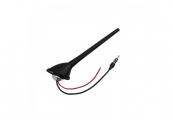 Auto GS - Universal 16V Look Flex Car Roof Antenna Black Small With Cable - Audio / Video