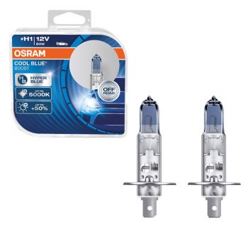 Λάμπες Αλογόνου H1 12V 80w Cool Blue Boost Hyper Osram 62150CBB-HCB 2 Τεμάχια - Headlights - Xenon - Bulbs