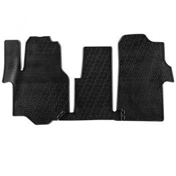 Πατάκια Αυτοκινήτου Gledring 0917 Man TGE 2017- / VW Crafter 2017- Μαύρο 3 Τεμάχια - Caps - Mats