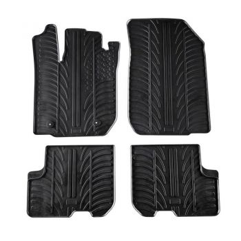 Πατάκια Αυτοκινήτου Gledring 0175 Dacia Sandero 2012-2017 5 Doors / Dacia Logan 2013- Μαύρο 4 Τεμάχια - Caps - Mats