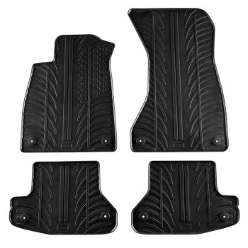 Πατάκια Αυτοκινήτου Gledring 0258 Audi A5 Coupe 8T 2016- 2 Πόρτες Μαύρο 4 Τεμάχια - Caps - Mats