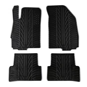 Πατάκια Αυτοκινήτου Gledring 0187 Chevrolet Aveo 2011- Μαύρο 4 Τεμάχια - Caps - Mats