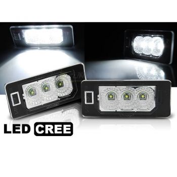 Led Φαναράκια Πινακίδας Για Audi A4 B8 / A5 B8 / Q5 8R / TT 8J / Skoda Yeti Fabia II Superb B6 Combi / VW Passat B6 Combi Canbus Με 3 Led - Headlights - Xenon - Bulbs