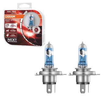 Λάμπες Αλογόνου H4 12V 60/55w Night Braker Laser +150% Osram 64193NL-HCB 2 Τεμάχια - Headlights - Xenon - Bulbs