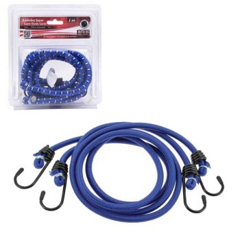 Χταπόδια Πρόσδεσης Ελαστικά Super Με Μεταλλικό Γάντζο 10mm x 1 Μέτρο 2 Τεμάχια 17385 - Padlocks - Slings - Octopus