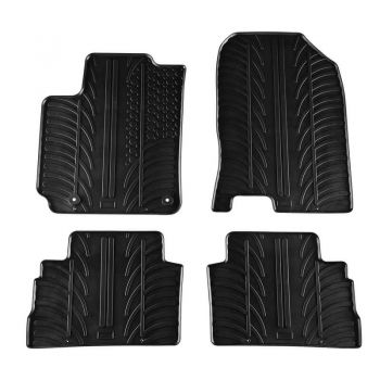 Πατάκια Αυτοκινήτου Gledring 0209 Hyundai Kona 2017- Μαύρο 4 Τεμάχια - Caps - Mats