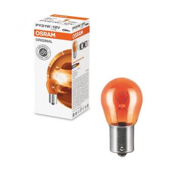 Λάμπα Φλας PY21W BAU15S Πορτοκαλί 12volt 21watt Original Line Osram 7507 1 Τεμάχιο - Headlights - Xenon - Bulbs