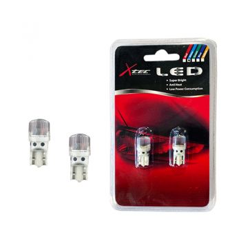 Λάμπες Led T10 12volt 3 Smd Λευκές  6000k X-Tec 2 Τεμάχια - Headlights - Xenon - Bulbs