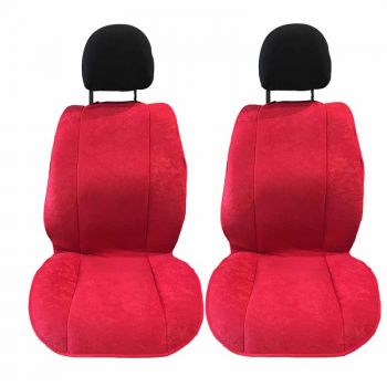 Πλατοκαθίσματα Μπροστινά Alcadara Super Fresh Κόκκινα 2 Τεμάχια - Cases - Stands - Covers