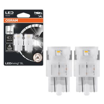 Λάμπες Led T20 W21W / 3156 W3X16D Μονοπολικές 1.4watt 12volt 6000k Osram 7505DWP-02B 2 Τεμάχια - Headlights - Xenon - Bulbs