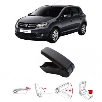 Κονσόλα Χειροφρένου Τεμπέλης Armster OE1 Για Dacia Sandero 17+, Logan 17+, Dokker 15+ Χωρίς Εργοστασιακό Τεμπέλη Μαύρο Χρώμα - Consoles