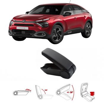 Κονσόλα Χειροφρένου Τεμπέλης Armster OE1 Για Citroen C4 2021+ Χωρίς Εργοστασιακό Τεμπέλη Μαύρο Χρώμα - Consoles