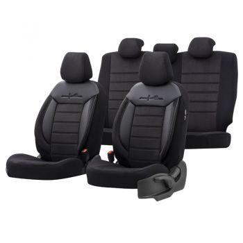 Καλύμματα Αυτοκινήτου Otom Comfortline Design Universal Sued / Rachel / Δερματίνη Σετ Εμπρός / Πίσω 11 Τεμαχίων Μαύρο CMF-209 - Cases - Stands - Covers