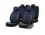 Car Covers Otom Sport Plus Design Universal Cotton Fabric / Rachel / Leather Set Front / Rear 11 Pieces Black / Blue SPTPLS-104 - Cases - Stands - Covers
