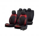 Καλύμματα Αυτοκινήτου Otom Progressive Design Universal Full Δερματίνη Σετ Εμπρός / Πίσω 11 Τεμαχίων Μαύρο / Κόκκινο ΡRG-104 - Cases - Stands - Covers