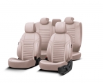 Καλύμματα Αυτοκινήτου Otom Coral Design Universal Full Δερματίνη Σετ Εμπρός / Πίσω 11 Τεμαχίων Μπεζ CRΑL-102 - Cases - Stands - Covers