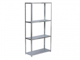Bormann - Galvanized shelf with 4 shelves 50Kg / shelf - Shelves