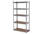 Bormann - Galvanized shelf 5 shelves MDF 260Kg / shelf - Shelves