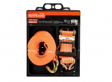 Bormann - BRB1000 Car Luggage Belt 700cm with Towbars for Towing up to 3T - Padlocks - Slings - Octopus