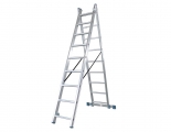 Bormann - Double Aluminum Staircase 2x9 - Ladders