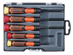 Tactix - 5 PC PRECISION SCREWDRIVER SET, non-slip grip - Screwdrivers