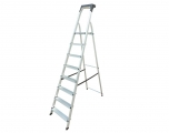Bormann - BHL9020 Aluminum Staircase 7 + 1 Stairs - Ladders