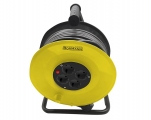 Bormann BCR2230 Ball Bearing Reel 4 Positions with 50m Cable Cross Section 2x1.5mm² Yellow - Headlamps - Surges - Reels