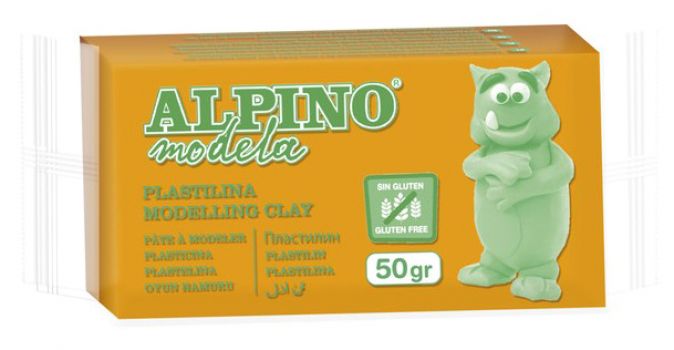ALPINO πλαστελίνη 088DP00005801, χωρίς γλουτένη, 50γρ, πορτοκαλί - Office Supplies