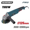 BORMANN Pro BAG1105 Τροχός Ρυθμιζόμενος 1100W,Φ125mm,3000-12000rpm - Angle Grinders - Twins Grinders